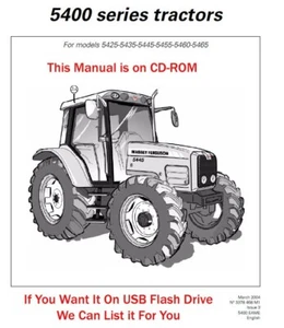 Massey Ferguson Tractors MF 5425 5435 5455 5460 5465 Operator Instruction Manual - Picture 1 of 18