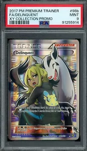 DELINQUENT 98b/122 XY COLLEZIONE PROMO ALLENATORE PREMIUM Carta Pokémon PSA 9 IN PERFETTE CONDIZIONI - Foto 1 di 2