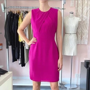 Burberry silk dress crimson-pink, USA 8 UK 10 ITA 42 - Picture 1 of 7