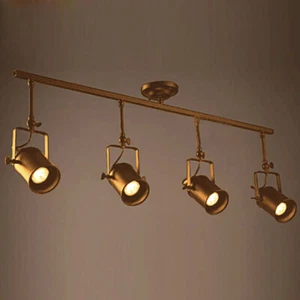 Minimalist Adjustable Spotlight Semi Flush Mount Ceiling Light Background Light - Picture 1 of 16