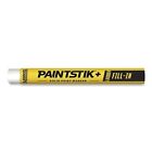 Paintstik+ Lacquer Fill-In Solid Paint Marker, 3/8 in x 4.25 in L, White LA-CO
