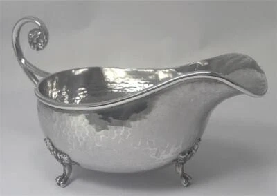 Arts & Crafts Molho De Prata Esterlina/Molheira – caracteriza 1918 por A. E. Jones - Imagem 1 de 4