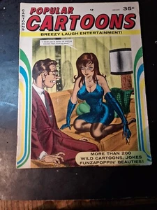 POPULAR CARTOONS #10 January 1968 - Girlie Risque w/ Raquel Welsh - Picture 1 of 6