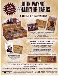 John Wayne Collector Cards - Sell Sheet [8 1/2" x 11"]