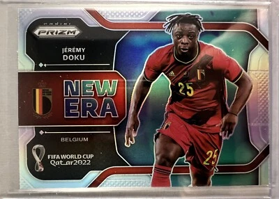 Jeremy Doku 2022 Prizm World Cup New Era Silver Prizm #36 Belgium - Image 1 of 2