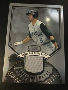 ROCCO BALDELLI 2007 BOWMAN STERLING RELIC BASEBALL CARD #BS-RB - TAMPA BAY RAYS