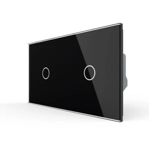 Livolo Design Glas Touch 2 Dimmer Lichtschalter Phasenabschnittsdimmer Schwarz - Bild 1 von 5