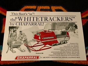 🏁 ‘70 CHAPARRAL Snowmobile Poster     vintage sled firebird 