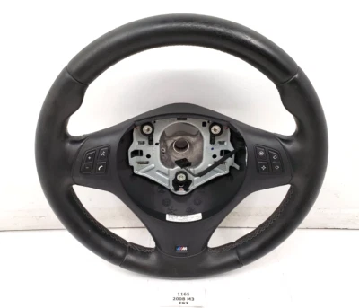 ✅ 08-13 OEM BMW E90 E92 E93 M3 M Sport Steering Wheel Leather MT Black * - Image 1 of 4
