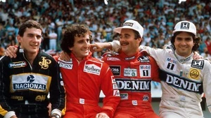 AYRTON SENNA, Alain Prost  8x10 PHOTO photograph PICTURE FORMULA 1 Brazilian - Picture 1 of 1