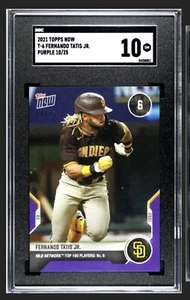 2021 Topps Now Top 100 Fernando Tatis Jr. Purple #10/25 - Picture 1 of 3
