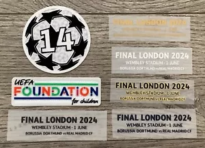 FINAL LONDON 2024 REAL MADRID vs B. DORTMUND Match Details Patch Abzeichen - Bild 1 von 11