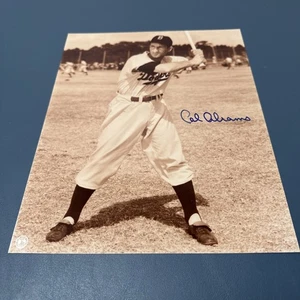 CAL ABRAMS Signed Autograph Auto 8x10 Photo Brooklyn Los Angeles Dodgers - Picture 1 of 4
