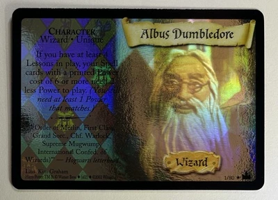 Albus Dumbledore 1/80 Holo Harry Potter TCGAdventures At Hogwarts LP - Image 1 of 2