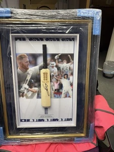 Ben Stokes Signed Picture And Cricket Bat - Picture 1 of 2