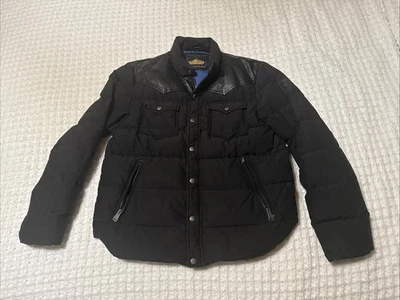 Men’s Penfield Black Down Western Jacket Size Xl - Image 1 of 4