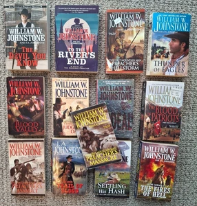 Western Cowboy William W Johnstone Paperback Books Lot of 13 Book Lot Wild West - Picture 1 of 8