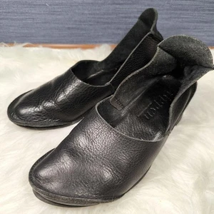 Trippen Extreme Trippen Ops Cross Heel Leather Pumps Women's 23cm Black Pre-own - Picture 1 of 14