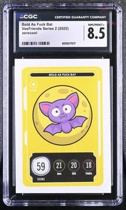 VeeFriends Bold As F**k Bat CGC 8.5 - Series 2 - RETIRED CURSE WORD TCG 17 - Bild 1 von 2