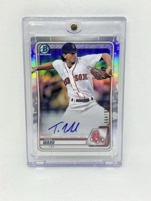 2020 Bowman Chrome Thad Ward Silver Refractor Auto - Image 1 of 2