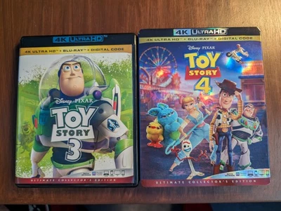 Toy Story 4 (w slipcover) & Toy Story 3- 4k, Blu-ray, Bonus Discs (NO digital!) - image 1 of 4