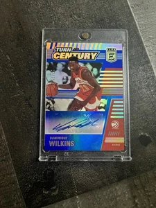 Donruss Elite Dominique Wilkins 2020-21 azul automático/25 Atlanta Hawks 25/12 - Imagen 1 de 4