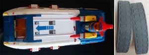Pistas de goma REPRO aptas para Popy Denjiman DX Denji Tiger Chogokin Sentai años 70 - Imagen 1 de 4