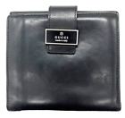 GUCCI Bifold wallet GUCCI LOGO silver Black leather/From JAPAN X03-0014