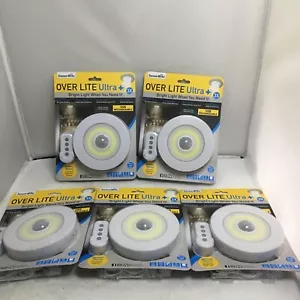5 NEW Sensor Brite Overlite Ultra+Rechargeable: Remote Control Ceiling LED Light - Picture 1 of 7