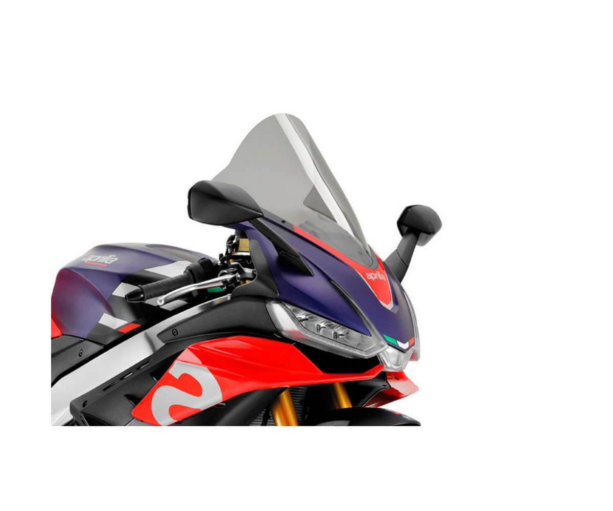 HPZPRPCEW Pare-Brise Double Bulle Moto Pour Aprilia RSV4 RSV 4 2009 2010 2011 2012 2013 2014 Accessoires De Carénage Déflecteur ABS(Brun