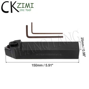 60° MTENN 2525M16 25mm CNC Carbide Neutral Turning Tool Holder For TNMG1604** - Picture 1 of 5