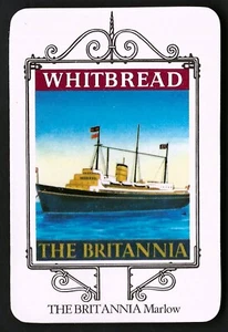 WHITBREAD - MARITIME INN SIGNS - #23 THE BRITANNIA, MARLOW - Picture 1 of 2