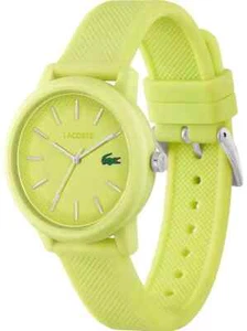 LACOSTE 2001316 12.12 LIGHT GREEN DIAL LIGHT GREEN SILICONE STRAP WOMENS WATCH - Picture 1 of 1