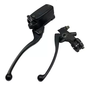 Universal 7/8" 22mm Handlebar Brake Master Cylinder Hydraulic & Clutch Lever - Foto 1 di 11