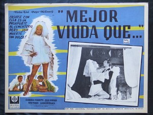 Virna Lisi BETTER A WIDOW Peter McEnery LOBBY CARD 1968 NEVER USED