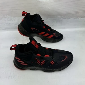 Adidas Pro N3XT Mens Shoes Basketball Sz 7.5 Court Trainers Sneakers Black Red - Picture 1 of 7