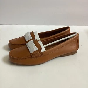 Coach Fredrica A5175 Mocasines Zapatos Sin Cordones Guijarro Jengibre Camel Tostado Talla 6 M NUEVO - Imagen 1 de 13