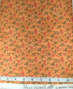 OOP Nell's Flower Shop Blackbird Design Moda Fabrics Quilting Cotton BTY #2584 - Picture 1 of 2
