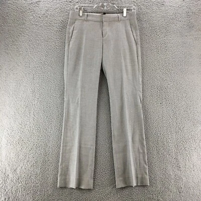 Banana Republic Logan 裤装裤子女式 2 黑色白色中腰休闲 — 第 1/4 张图片