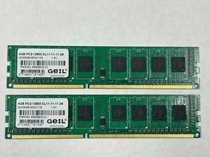 GEIL DDR3 8GB (2 x 4GB) 1600 (PC3-12800) GN34GB1600C11S Desktop PC Memory - Picture 1 of 2
