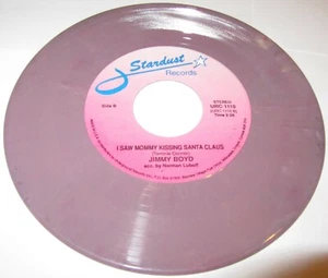 JIMMY BOYD i saw mommy kissing santa claus 45 MULTI MARBLE COLOR VINYL Stardust - Picture 1 of 4