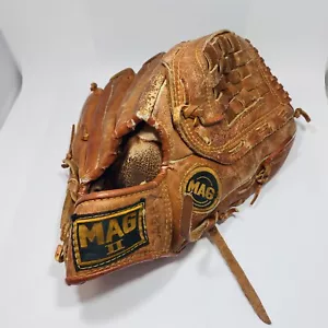 MAG II M-2997 LEATHER BASEBALL GLOVE Left Hand Thrower Top Grain Leather MAG 2 - Picture 1 of 9