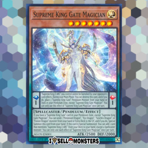 Yu-gi-oh! TCG 1x Supreme King Gate Magician AGOV-EN001 SUPER x1 YUGIOH! NM