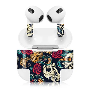 Pellicola Decorativa Protettiva Air Pod 3.Gen Design Set Teschi E Serpenti - Zdjęcie 1 z 7