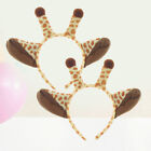  2 Stck. Giraffe Stirnband Tierkostüm Haarband Kopfstück Haarzubehör für