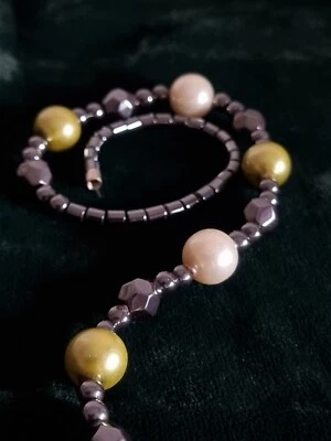 Collana girocollo ematite e pietre - Immagine 1 di 3
