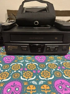 Sansui VCP1506 AC/DC Video Cassette Recorder VCR Digital Auto Tracking Bundle - Picture 1 of 9