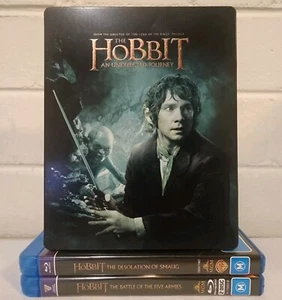 The Hobbit Trilogy Blu-Ray 8-Disc Set x3 Bundle Lot Region B Warner Bros - Picture 1 of 14
