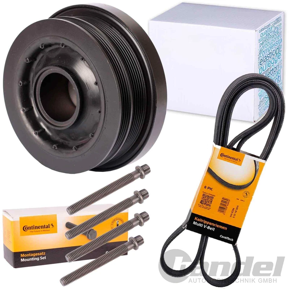 POLEA + CORREA CONTI adecuada para BMW Serie 3 Serie 5 Serie 7 X5 E46 E53 E60 E65 - Imagen 1 de 4