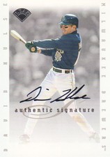 1996 Leaf Signature Extended Autograph #85 David Hulse AUTO Milwaukee Brewers